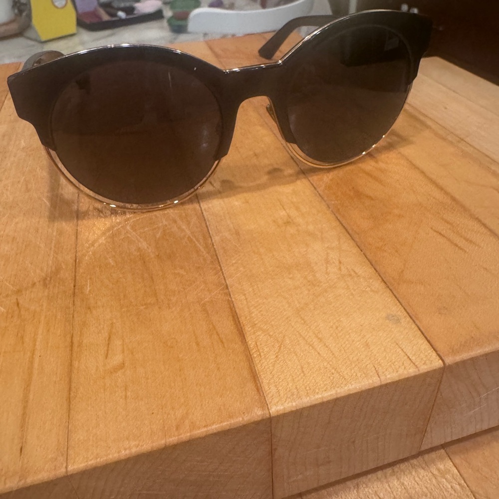Women’s sunglasses Christian Dior Sideral — black and gold — used